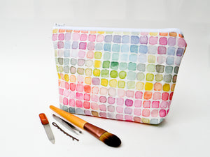 Rainbow Watercolor Cosmetic Bag - Starlight Bags