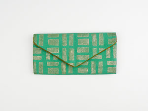 Emerald and Gold Wallet - Starlight Bags