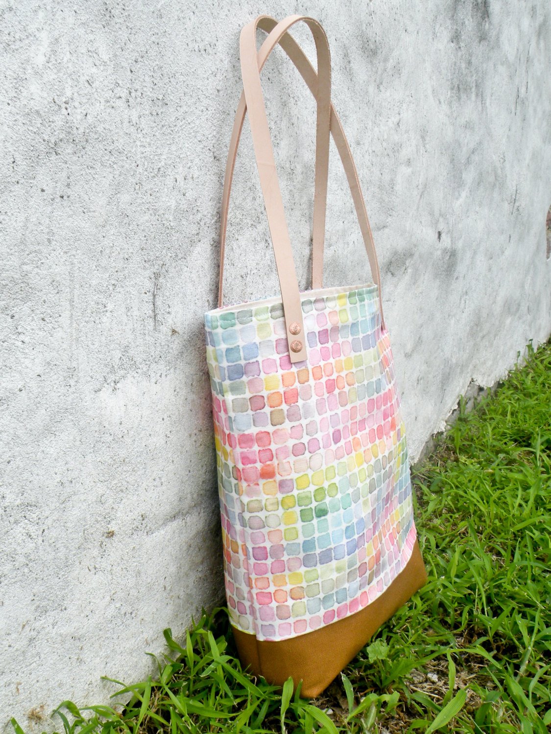 Rainbow Watercolor Tote Bag - Starlight Bags