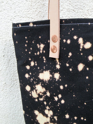 Bleach Dye Canvas Tote Bag - Starlight Bags